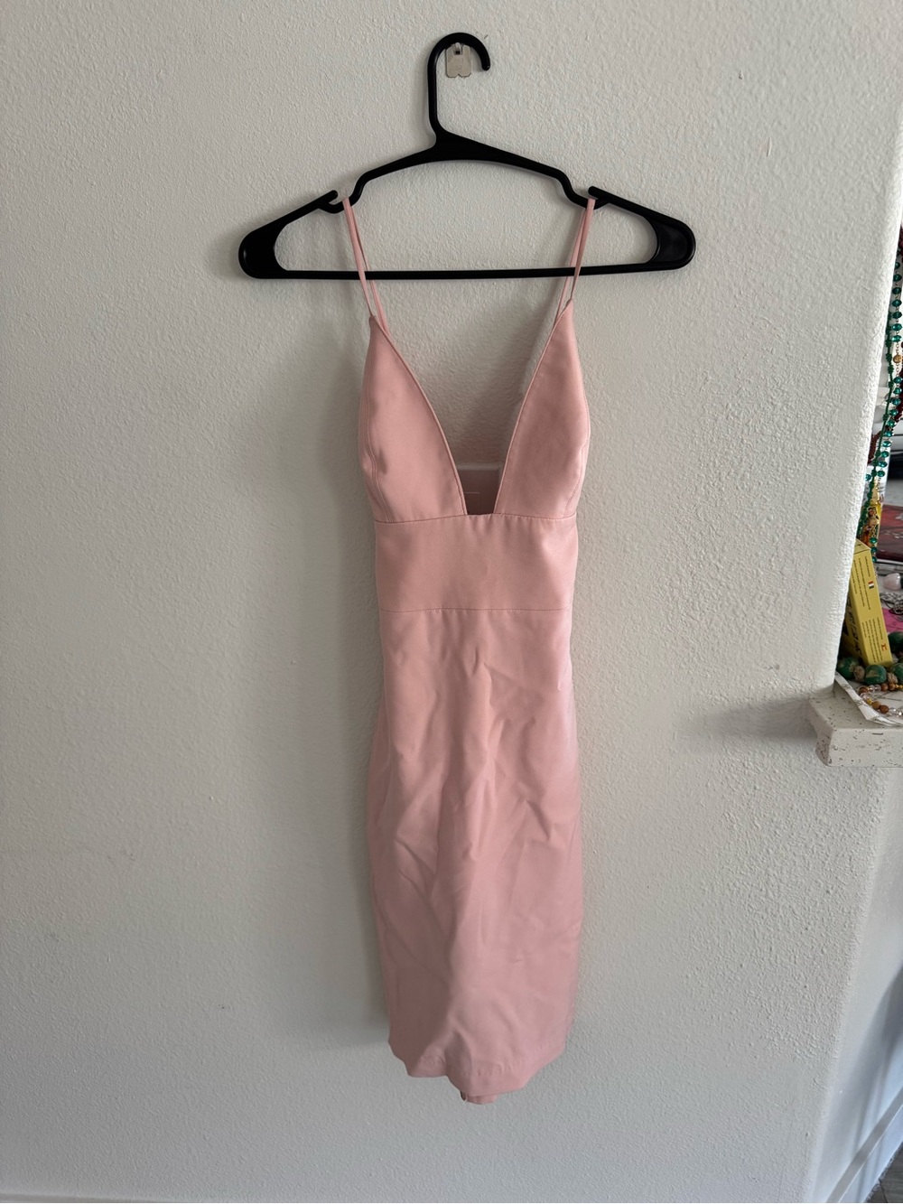 House of CB Pale Pink Midi Bodycon Dress